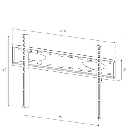 Sonorous Surefix 235 32”-60” LCD-LED Sabit Askı Aparatı