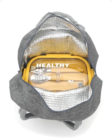 Isı Yalıtımlı Termal Çantalı Çelik Lunch Box – BPA’sız, Sızdırmaz, Çok Bölmeli Yemek Kabı Sarı Yeşil