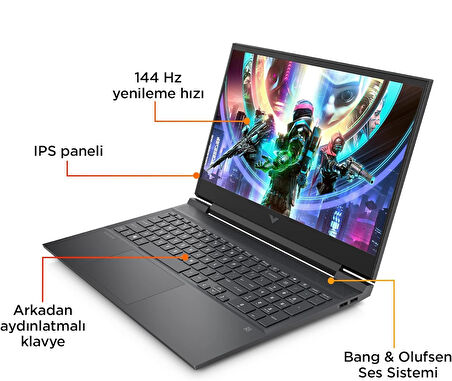 Hp Victus W16-S1018NT Amd Ryzen 7-8845HS Aı 32GB Ddr5 1tb SSD 8gb/ RTX4060 WINDOWS11HOME 16.1" 144 Hz Fhd IPS Taşınabilir Bilgisayar VİCTUSA1YU5EA26+WEBLEGELSINÇANTA