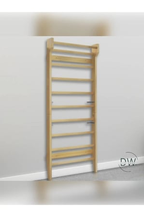 DizyWood Ahşap İsveç Duvarı – Tırmanma Merdiveni ve Egzersiz Barı