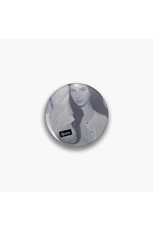 Lana Del Rey Queen Yazılı Y2K Stil Rozet