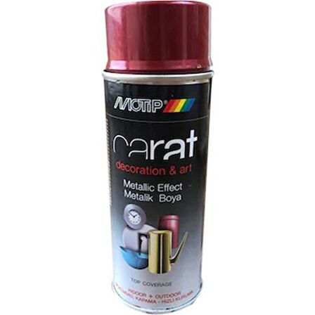MOTİP CARAT METALİK KIRMIZI SPREY BOYA 400 ML