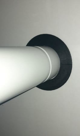 10 Cm. Çap İçin Geçmeli Kombi Şofben Baca Contası Siyah