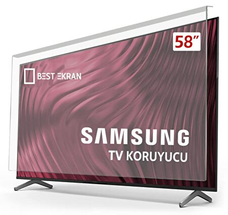 SAMSUNG 58CU7000 TV EKRAN KORUYUCU - Samsung 58" inç 147 Ekran Koruyucu 58" Cu7000