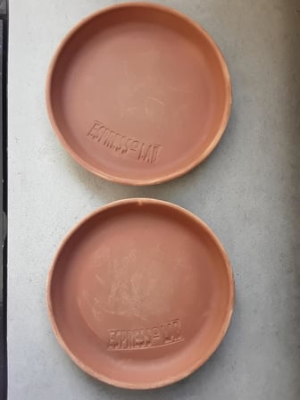 TOPRAKTAN 6'LI FİNCAN,SAKSI ALTLIĞI ÇOK AMAÇLI MİNİ TABAK 13 * 2,5 CM