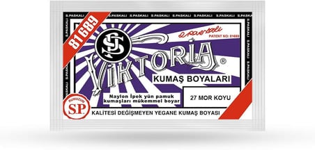 Mor Koyu Toz Kumaş Boyası