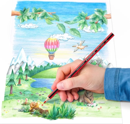 Staedtler 185 C18 Noris Kuru Boya Kalemi 18'li