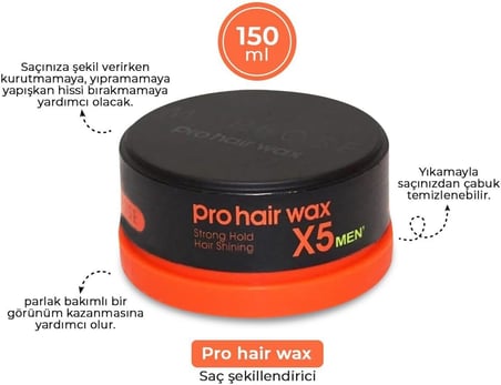 Morfose Men Pro Hair Wax X5 Turuncu 150 gr