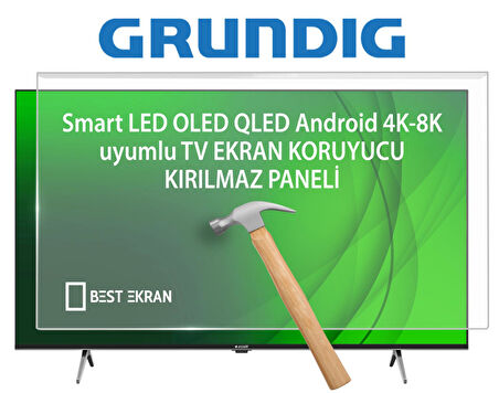 Grundig 50 GJU 7500 B TV EKRAN KORUYUCU - Grundig 50" inç 126 Ekran Koruyucu 50GJU7500B