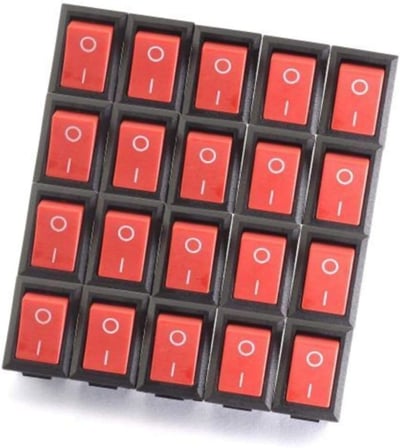 30 Adet, Devre Anahtarı, Güç Anahtarı, Aç Kapa Anahtar, Mini Anahtar, On Of Switch