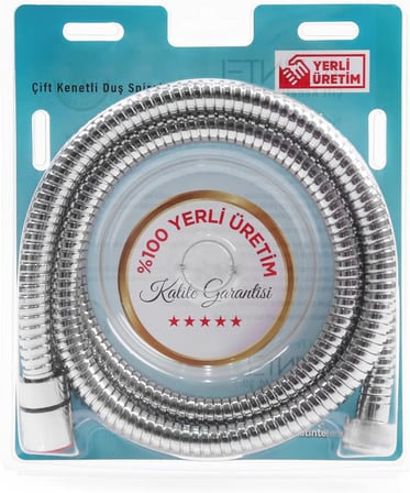 Çift Kenetli Duş Hortumu Spirali (%100 Yerli - 1. Sınıf Kalitede) 170cm
