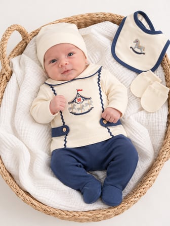 erkek bebek beşli set