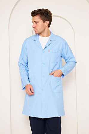 Hastane Önlüğü Alpaka Bay Açık Mavi