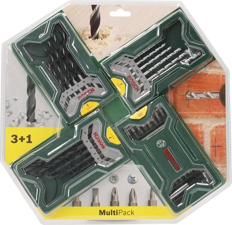 Bosch Professional Accessories X-line Mini 3+1 Set Ahşap Taş Metal Matkap Ucu 2607017071