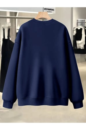 Unisex Original Baskılı Bisiklet Yaka Sweatshirt