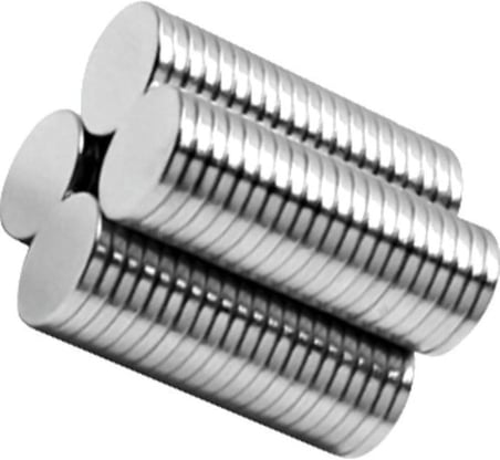 Dünya Magnet Yuvarlak Neodyum Mıknatıs (10 Mm X 1 Mm), Güçlü Magnet, 10 Adet