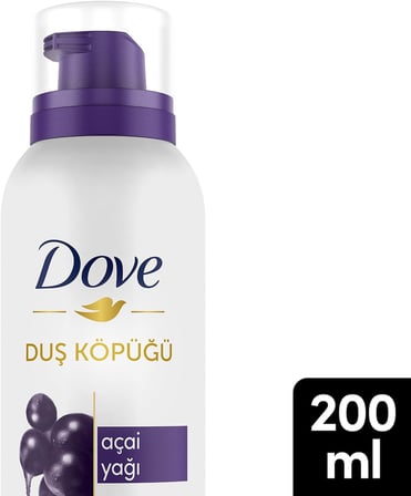 Dove Duş Köpüğü Açai Yağı Yoğun Köpük 200 ml