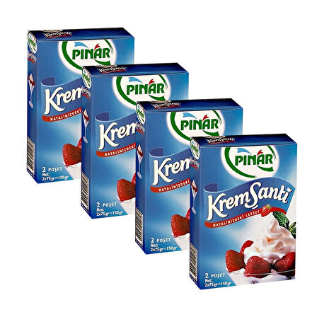 Pınar Krem Şanti 150 gr Toz x 4 Adet