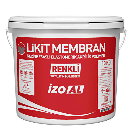 İZOAL 13 KG Gri Elastomerik Reçine Esaslı ve UV Dayanımlı Likit Membran