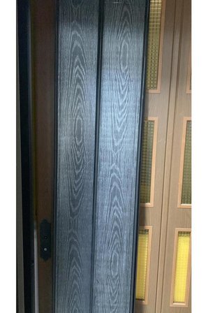 Akordeon Kapı, Karaağaç Ahşap Desenli 87x215cm