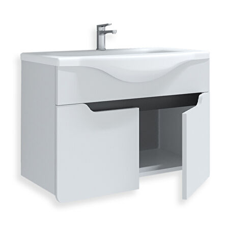 Teta Home Meksika 65 cm Mdf Banyo Lavabolu Alt Dolap