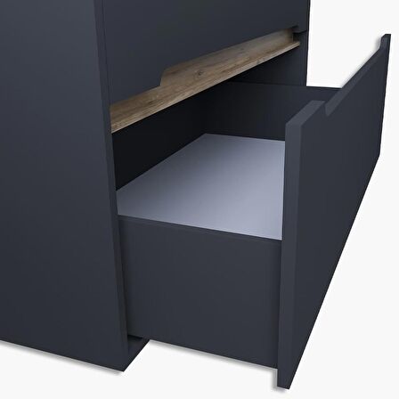 Teta Home Madrid 80 cm MDF Banyo Dolabı Seti ve Boy Dolabı