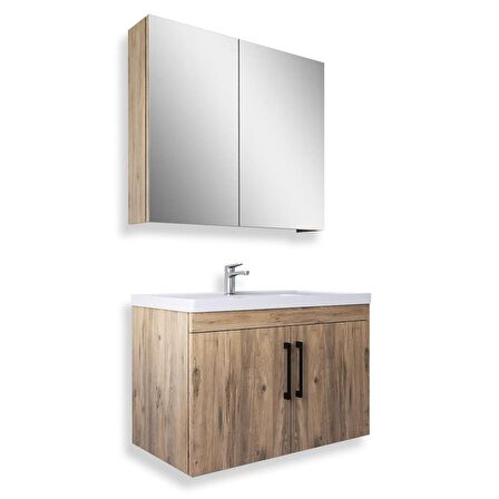 Teta Home Yalova 80 Cm Mdf Banyo Dolabı Seti