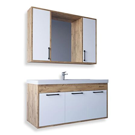 Teta Home Lizbon 100 Cm Mdf Banyo Dolabı Seti