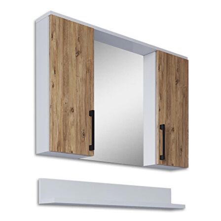 Teta Home Eko 80 Cm Mdf Banyo Aynalı Üst Dolap