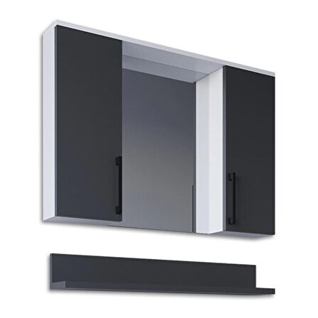 Teta Home Eko 80 Cm Mdf Banyo Aynalı Üst Dolap