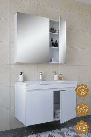 Teta Home Tokyo 65 Cm Mdf Banyo Dolabı Seti
