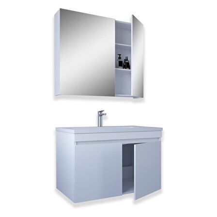 Teta Home Tokyo 80 CM Mdf Banyo Dolabı Seti