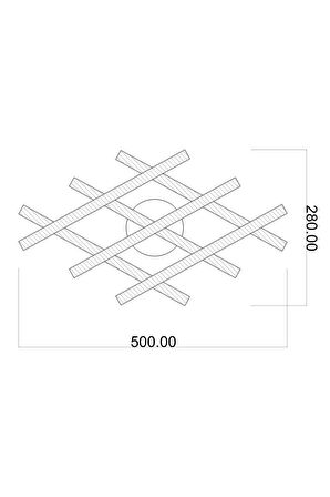 Dorbien ER-10379-3BSY-M1 Siyah Boyalı Modern Avize Led Alüminyum