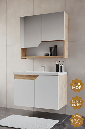 Teta Home Napoli 65 Cm Mdf Banyo Dolabı Seti