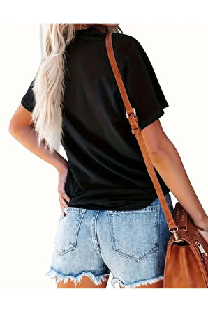 Unisex Kalp Yolu Özel Tasarım Ön Baskılı Tasarım Tshirt