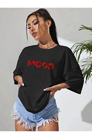 Unisex Mood Özel Tasarım Ön Baskılı Tasarım Tshirt