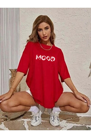 Unisex Mood Özel Tasarım Ön Baskılı Tasarım Tshirt
