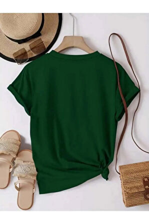 Unisex Kalp Işıltısı Özel Tasarım Ön Baskılı Tasarım Tshirt