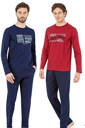 Erkek Uzun Kollu Pijama Takımı 6062