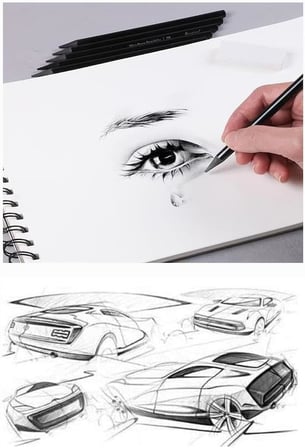 Eskiz Defteri A3 Spralli 50 Yaprak 1 Adet 100 gr 297x420 mm Sketch Book Üstten Açılmalı Ezkiz Defteri