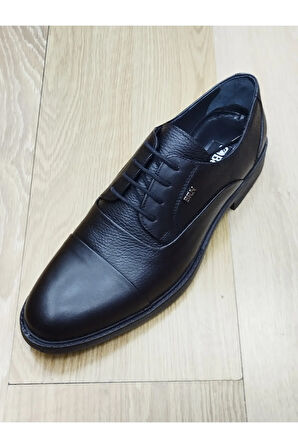 BerenniM574 Erkek Kışlık Kundura Hakiki Deri  Kauççuk Taban Bağlı