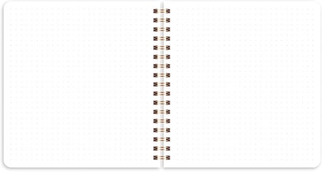 15x16 Spiralli Karton Kapak 2'li Noktalı Not Defter Seti - Patchwork