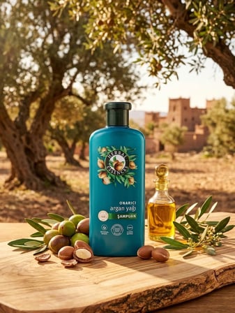 Saçlarınız İçin Sıvı Altın Mucizesi: Argan Yağlı Onarıcı Bakım Herbal Essences Onarıcı Argan Yağı Şampuanı (250 ml)