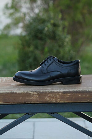 Erkek Kışlık Kundura Hakiki Deri  Kauççuk Taban Bağlı