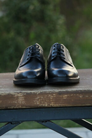 Erkek Kışlık Kundura Hakiki Deri  Kauççuk Taban Bağlı