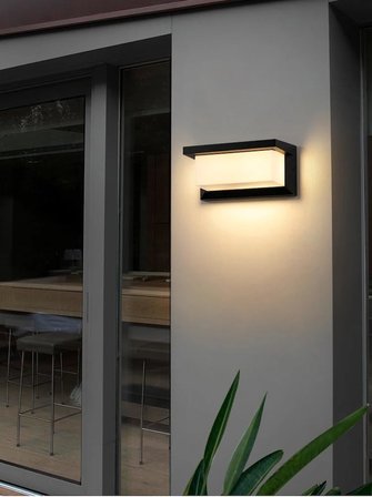 Bahçe Aydınlatması Led Işık 12w Beyaz Günışığı Işık Zita Ultra Şapkalı Bahçe Duvar Aplik Su Geçirmez (Gün Işığı 3000K)