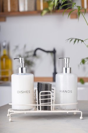 Novy Standlı 2'li Sıvı Sabunluk (White)