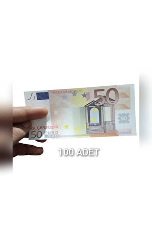 50 euro Geçersiz Sahte Düğün Film Dizi Parala 100 adet