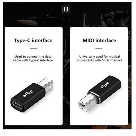  Type C To Usb B Midi Klavye Yazıcı Printer Çevirici Dönüştürücü Adaptör
