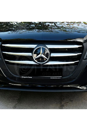 Mercedes Vito W447 Uyumlu 2024 Üzeri Ön Panjur 6 Parça Paslanmaz Çelik